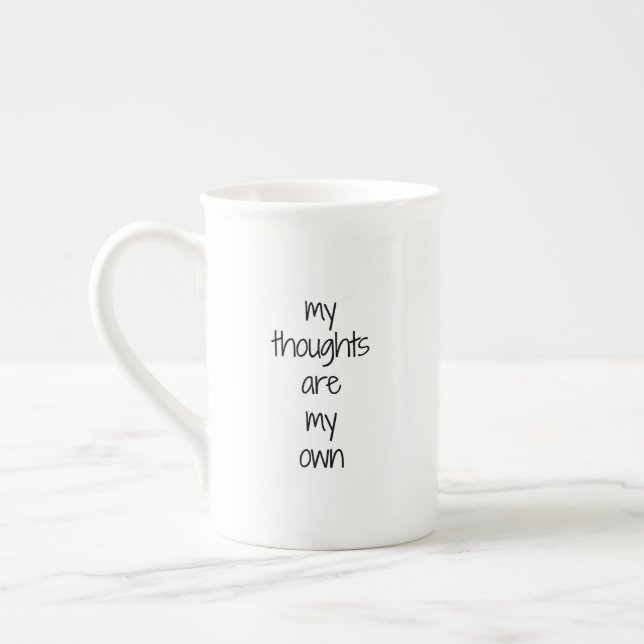 Tasse En Porcelaine My Thoughts Specialty Mug (Gauche)