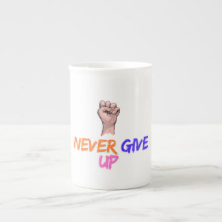 Tasse En Porcelaine N'abandonne jamais