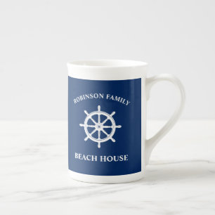 Tasse En Porcelaine Navire nautique Bateau de la famille Helm