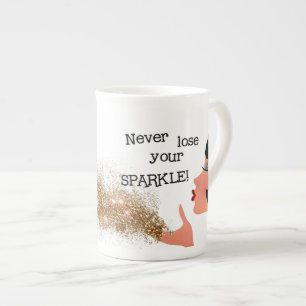 Tasse En Porcelaine "Ne Perdez Jamais Votre ÉPARGNE !" DIVA Mug