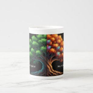 Tasse En Porcelaine Neurotypique vs. Neurodiverse