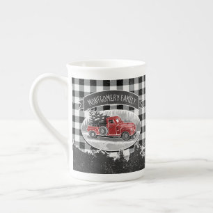 Tasse En Porcelaine Nom blanc de contrôle de Buffalo de camion vintag