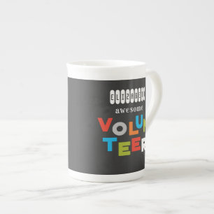 Tasse En Porcelaine Nom Personnalisé, Awesome Bénévole Appréciatio