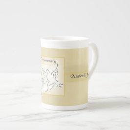 Tasse En Porcelaine Nom personnalisé, Bénédiction pour l'anniversaire 