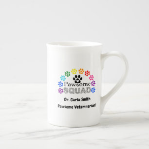 Tasse En Porcelaine Nom personnalisé du vétérinaire -
