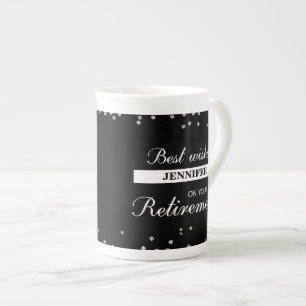 Tasse En Porcelaine Nom personnalisé, Félicitations à la retraite N