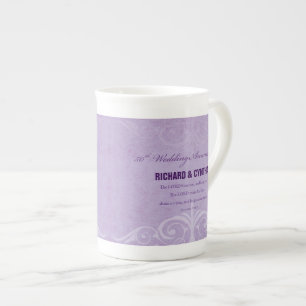 Tasse En Porcelaine Noms personnalisés, 50e anniversaire de mariage po
