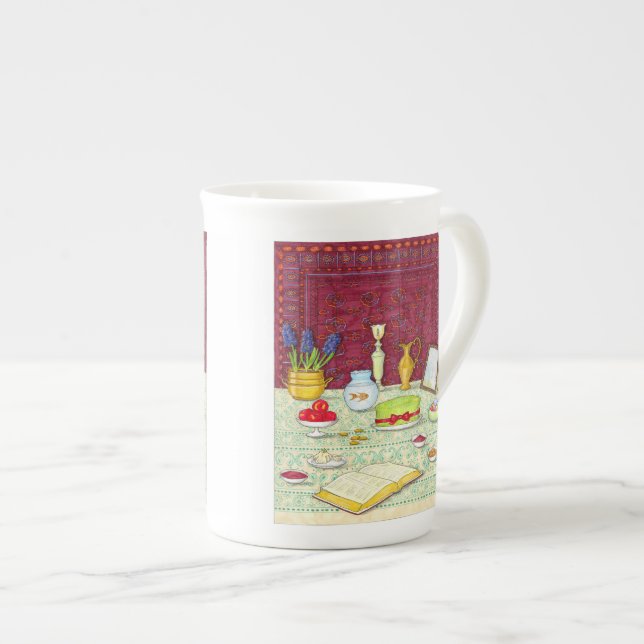 Tasse En Porcelaine Noruz Bone China Mug (Devant droit)