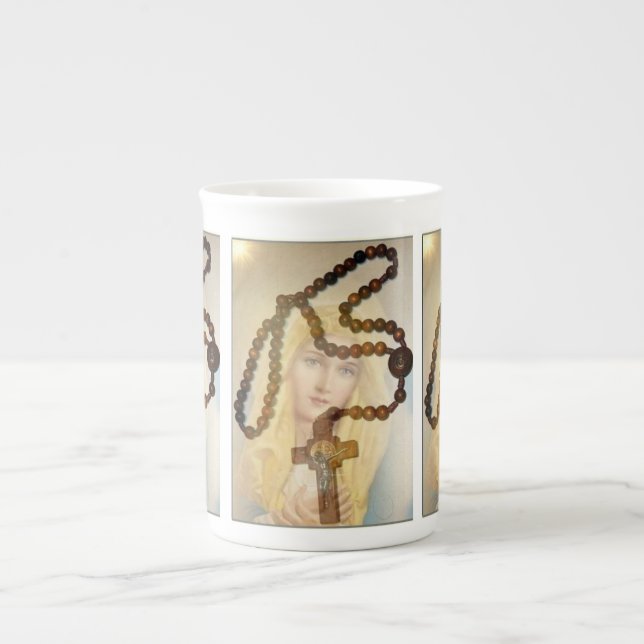 Tasse En Porcelaine Notre-Dame du Rosaire (Devant)