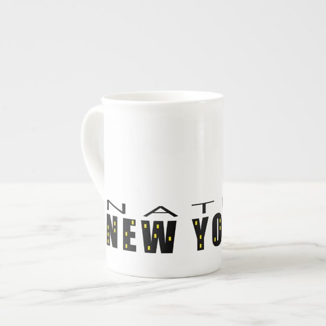Tasse En Porcelaine Nouveau-Yorkais (Devant gauche)