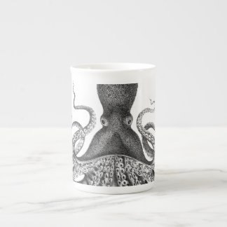 Tasse En Porcelaine Octopus d'impression Vintage