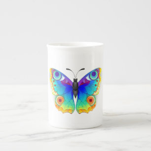 Tasse En Porcelaine Oeil de paon arc-en-ciel
