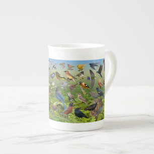 Tasse En Porcelaine Oiseaux Jardins de l'Ouest
