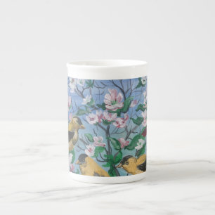Tasse En Porcelaine Oiseaux Nouvelle collection Art peint à la main or