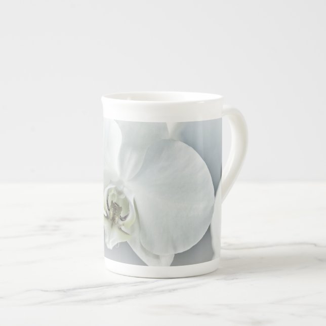 Tasse En Porcelaine Orchidée blanche Phaleonopsis (Devant droit)