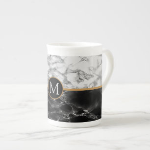 Tasse en porcelaine osseuse personnalisée avec let