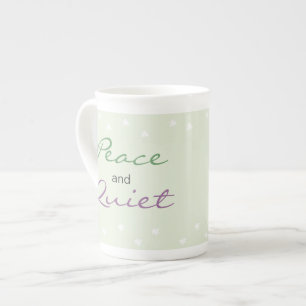Tasse En Porcelaine Paix et mots tranquilles