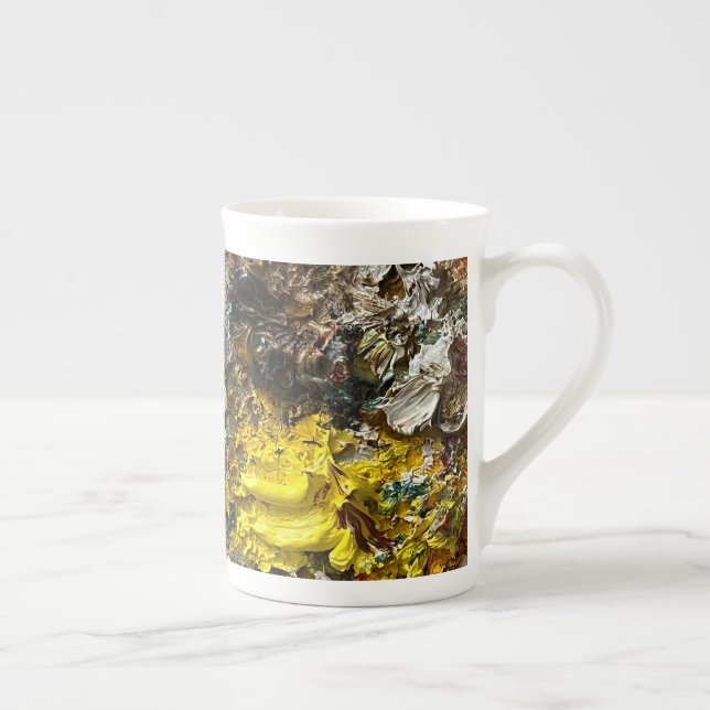 Tasse En Porcelaine Palette de l'artiste #1 (Droite)