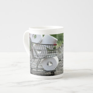 Tasse En Porcelaine Papier de toilette Covid Shopping