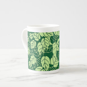 Tasse En Porcelaine Papier japonais, émeraude et vert citron