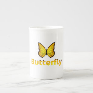 Tasse En Porcelaine Papillon