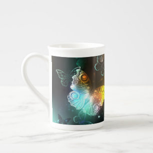 Tasse En Porcelaine Papillon lumineux et papillons de nuit