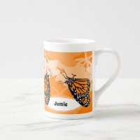 Papillon Monarque Joueur & Nom Orange