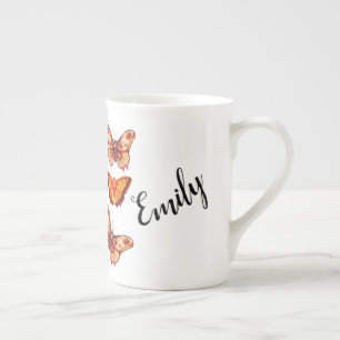 Tasse En Porcelaine Papillon personnalisé