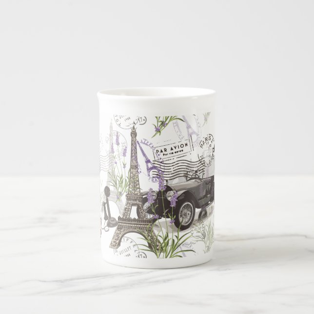 Tasse En Porcelaine Paris vintage (Devant)