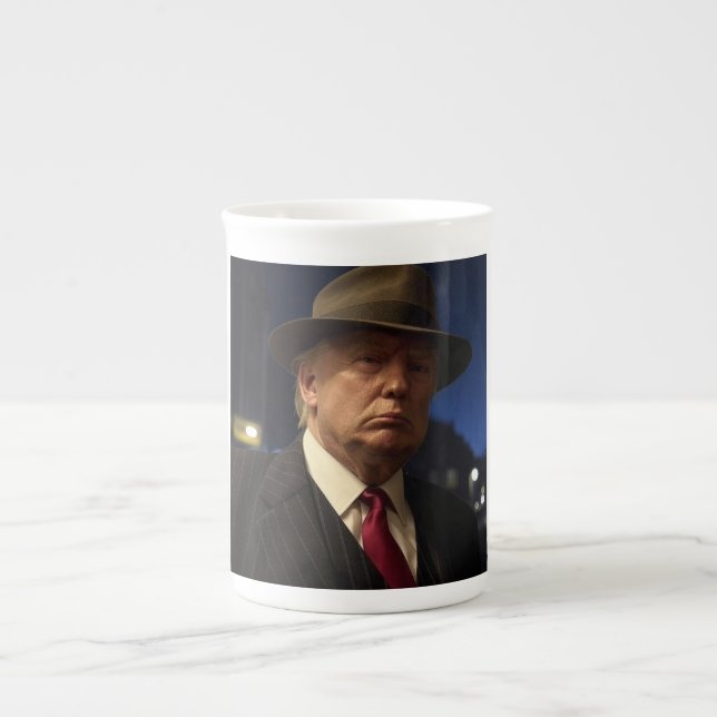 Tasse En Porcelaine Parrain de l'Amérique Don J. Trump (Devant)