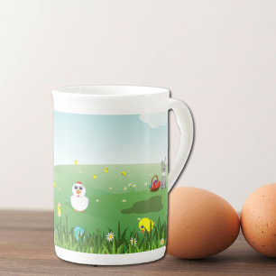Tasse En Porcelaine paysage de Pâques