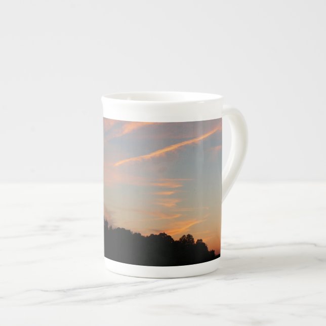 Tasse En Porcelaine Paysage d'Elkridge Sunset Maryland (Devant droit)