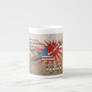 Tasse en porcelaine Pearl Habor 7 décembre 1941