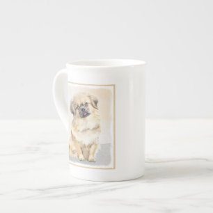 Tasse En Porcelaine Peinture d'espagne tibétaine - jolie art original 