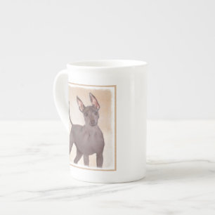Tasse En Porcelaine Peinture Xoloitzcuintli - Cute Original Chien Art