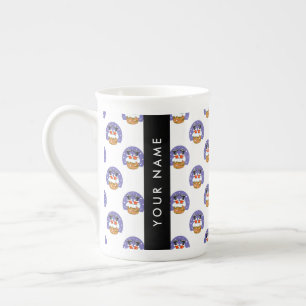 Tasse En Porcelaine Père Noël À Chimney, Neige, Noël, Nouvel An