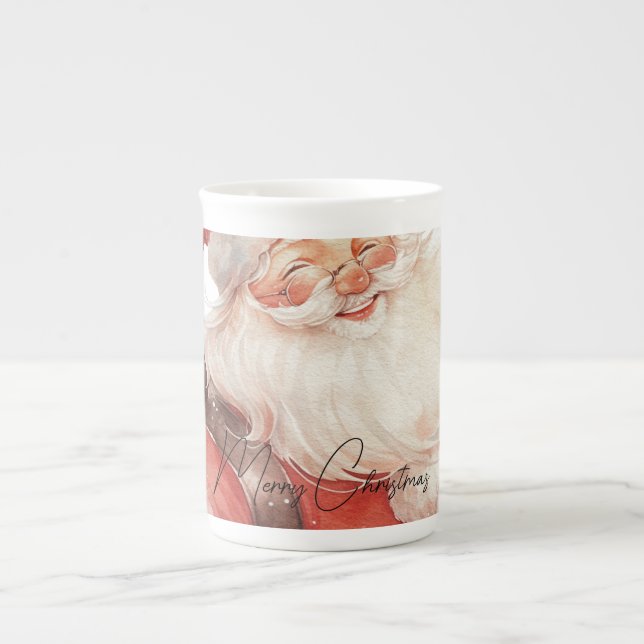 Tasse En Porcelaine Père Noël Joyeux Noël (Devant)