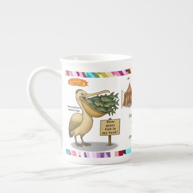 Tasse En Porcelaine Personalise: Pierre pelican's brilliant beak (Gauche)
