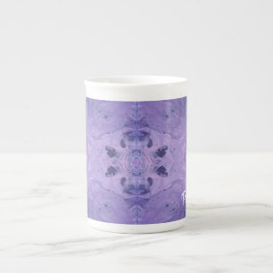 Tasse En Porcelaine Personnaliser Abstrait violet