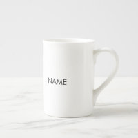 Personnaliser avec nom, texte minimaliste noir bla