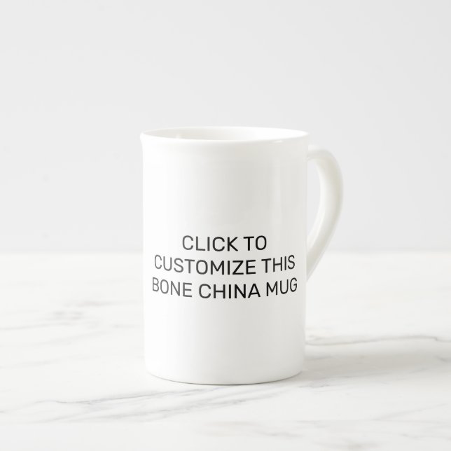 TASSE EN PORCELAINE PERSONNALISER CE BONE CHINA MUG (Devant droit)