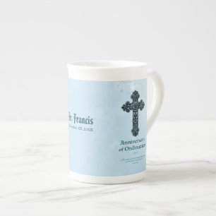 Tasse En Porcelaine Personnaliser, Ordination Anniversaire Prêtre, Cr