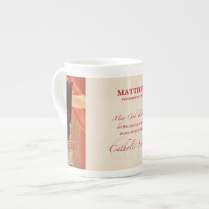 Tasse En Porcelaine Personnaliser, RCIA Félicitations, Catholique, Rou
