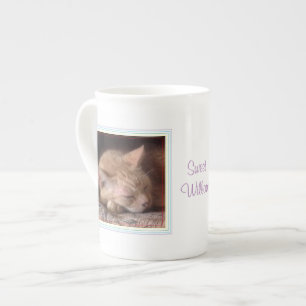 Tasse En Porcelaine PET LOW Bone China Mug + Text / Rainbow