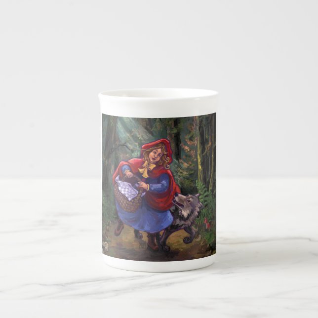Tasse En Porcelaine Petit Chaperon Rouge (Devant)