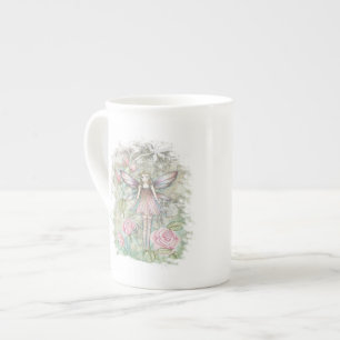 Tasse En Porcelaine Petite fée Rose