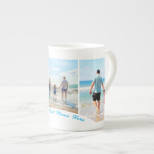 Tasse En Porcelaine Photo personnalisée Collage de texte Mug vos photo