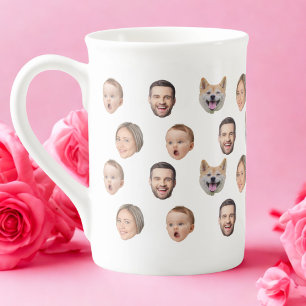 Tasse En Porcelaine Photo Personnalisée Famille Mug, 4 Photos Mug