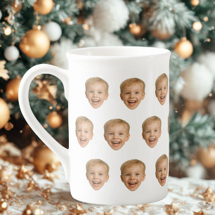 Tasse En Porcelaine Photo Personnalisée, Photo Personnalisée, Famille