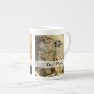 Tasse En Porcelaine Photographie mignonne de meerkat